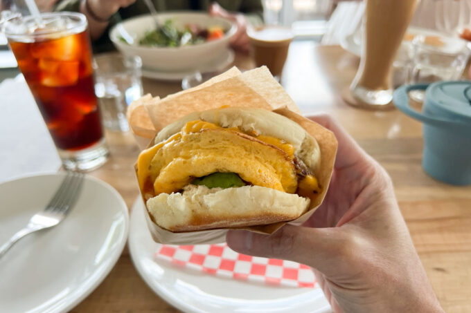 Launderette's English muffin sammie