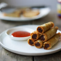 plate of lumpiang shanghai