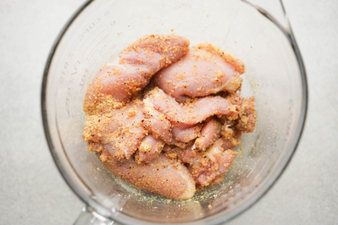 marinating chicken for katsu