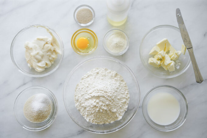 Japanese milk bread ingredients