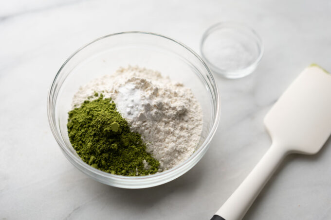 dry matcha cookie ingredients