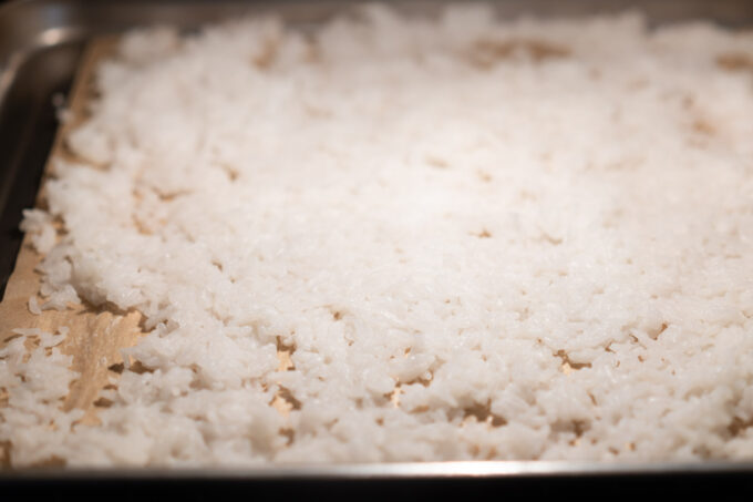 oven dried rice