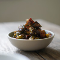 crispy oven roasted brussels sprouts