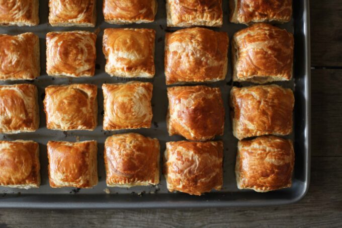 overhead view of the pastries