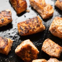 pan fried salmon bites recipe