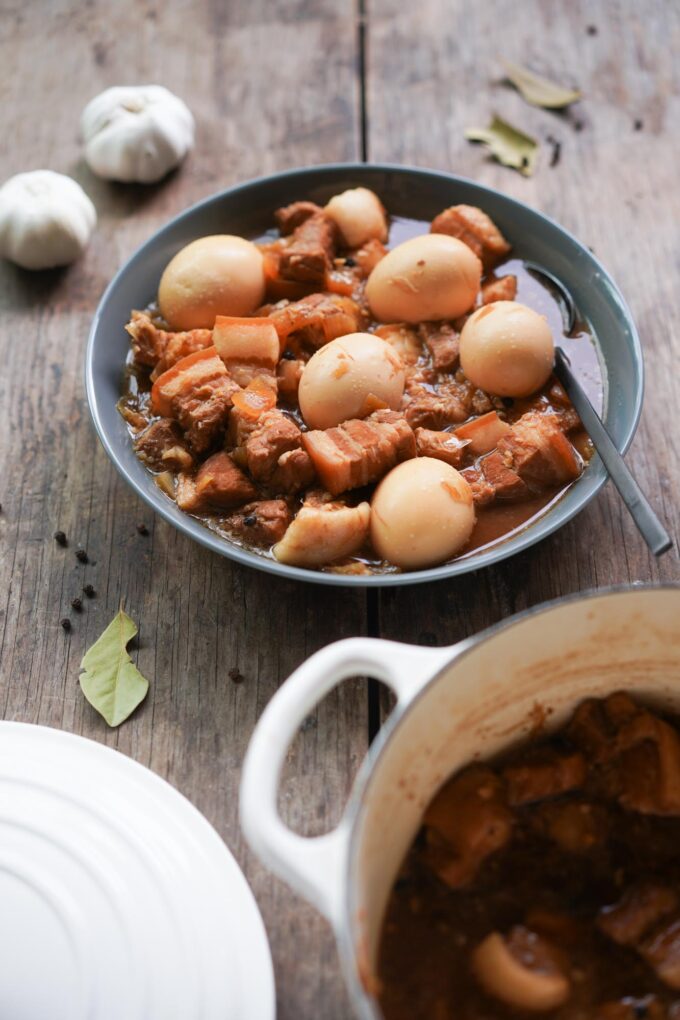 pork adobo w eggs