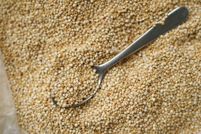 raw quinoa closeup