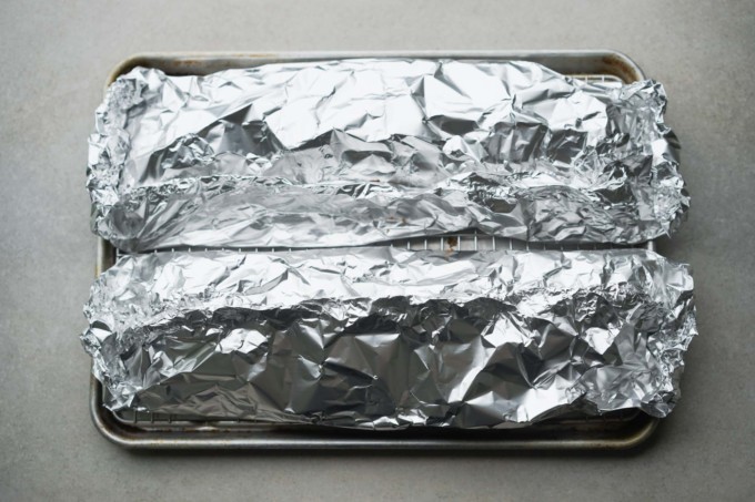 ribs wrapped in foil