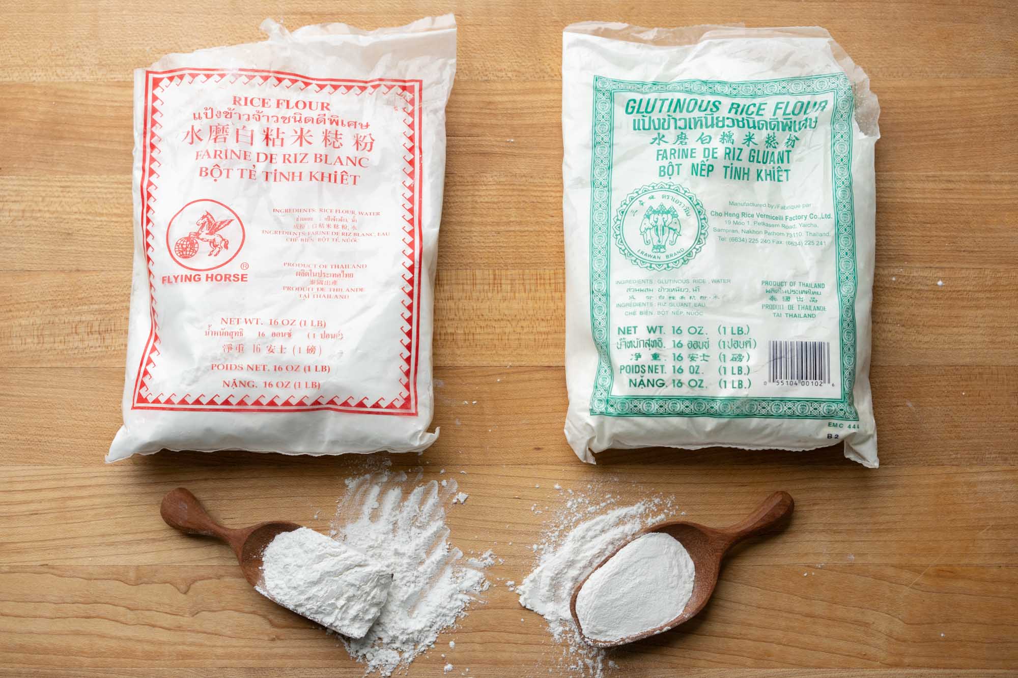 rice flour vs glutionous rice flour