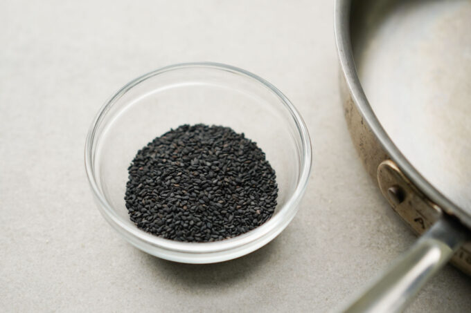 toasted black sesame