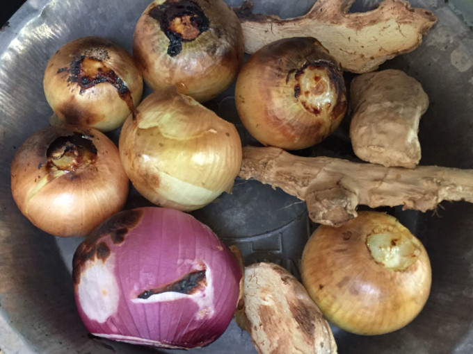 roasted onion and ginger