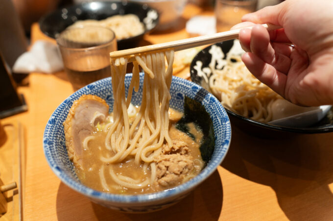 bowl of tsukemen at Rokurinsha