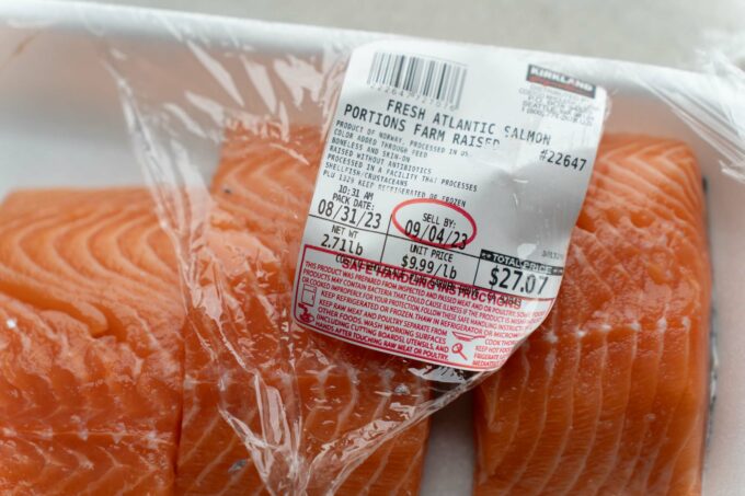 atlantic salmon package label