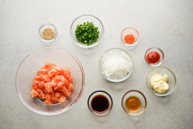 salmon poke sauce ingredients