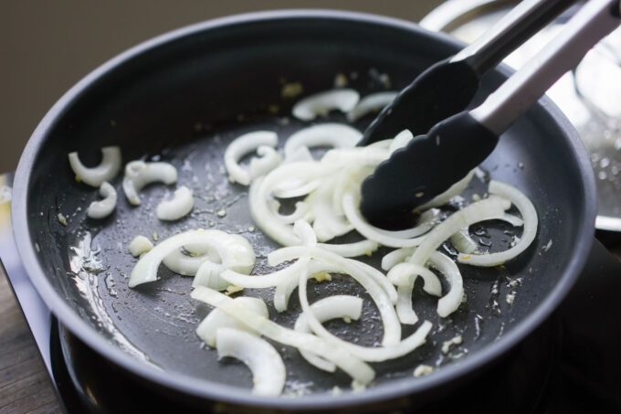 sauteeing garlic and onion first