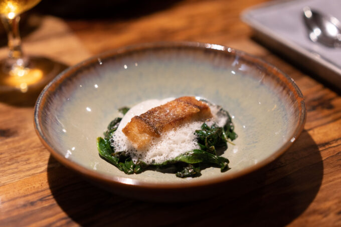 seared fish at Barley Swine