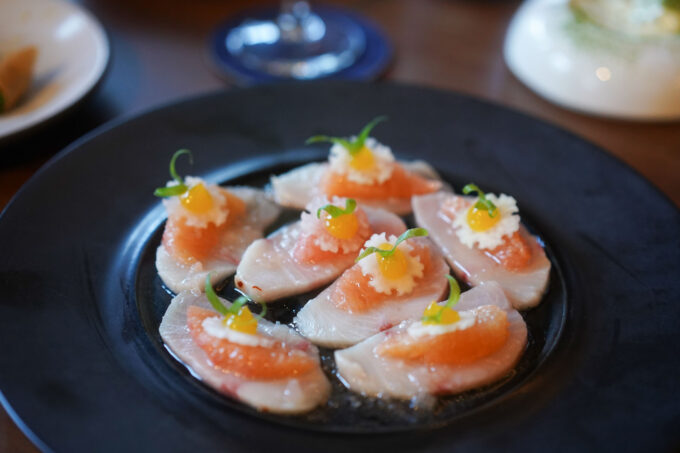 citrus cured hamachi