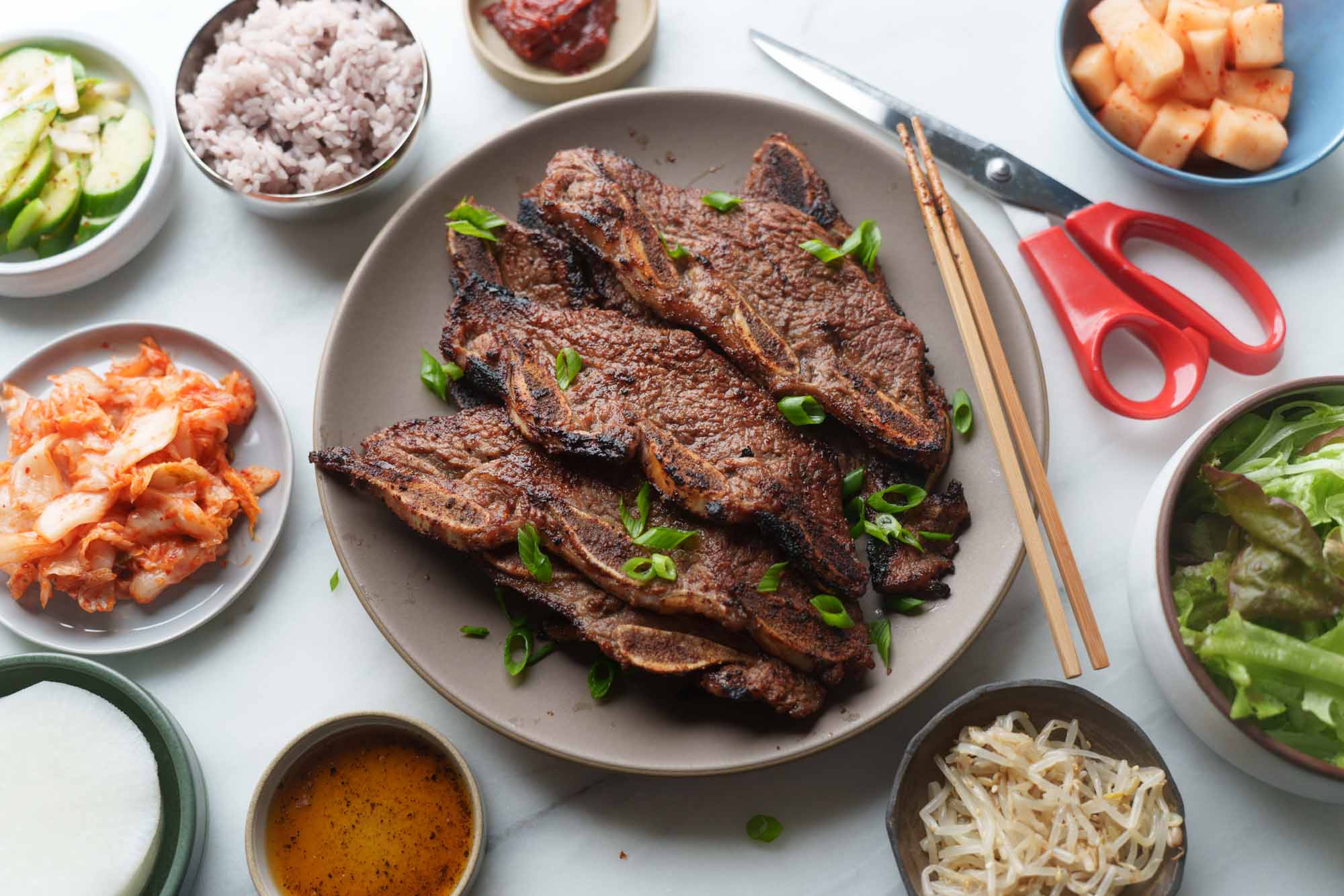 LA Galbi / Korean BBQ Short Ribs - Hungry Huy