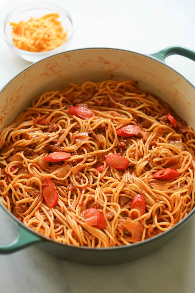 overheat spaghetti pot view
