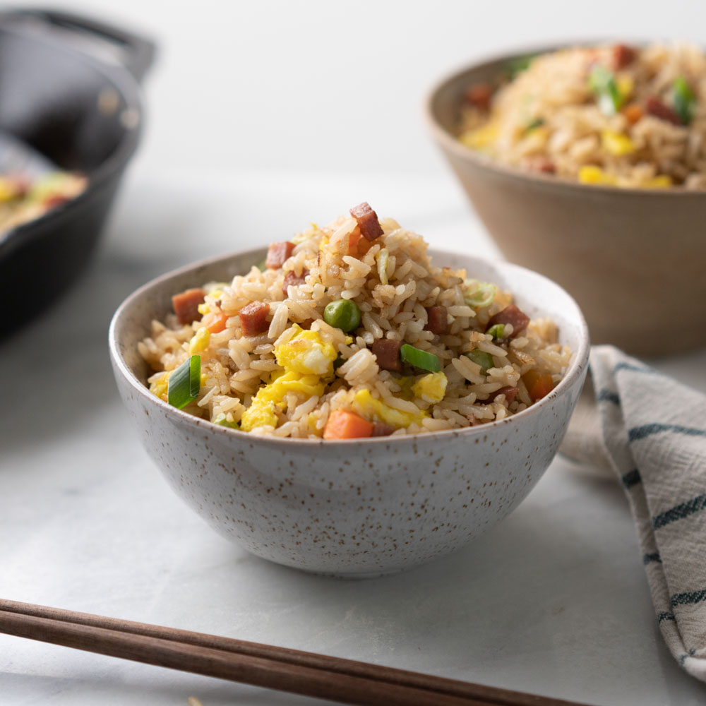 Easy Spam Fried Rice Recipe - Hungry Huy