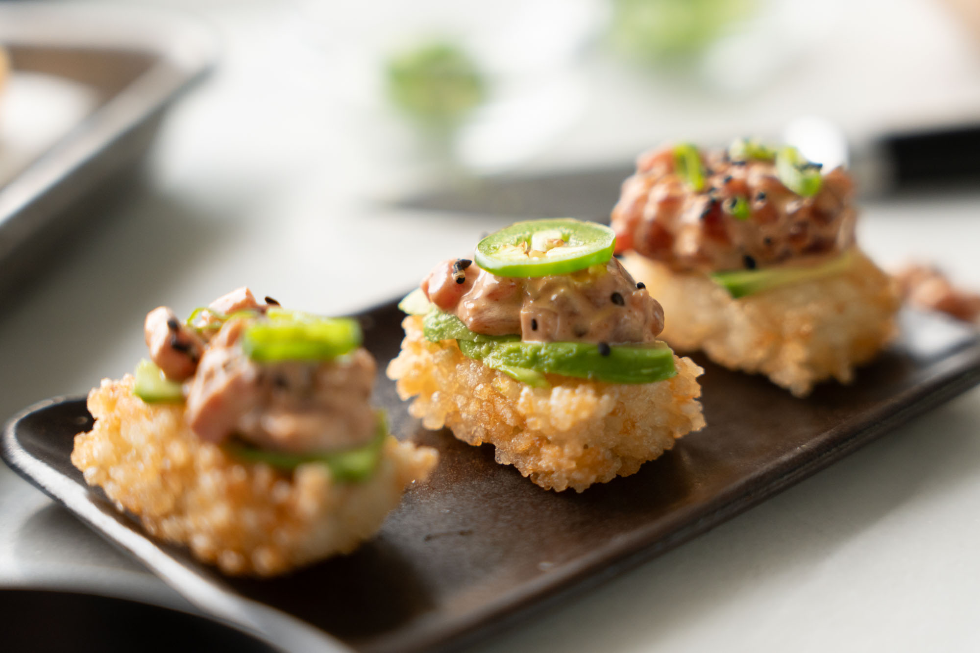Spicy Tuna Crispy Rice Recipe - Hungry Huy