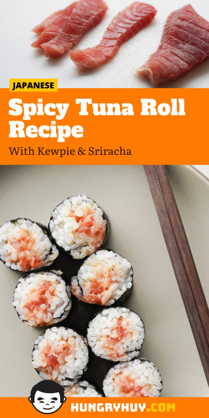Spicy Tuna Roll Pinterest Image