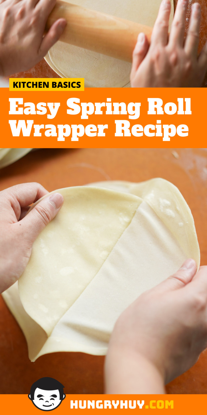 Easy Spring Roll Wrapper Recipe - Hungry Huy