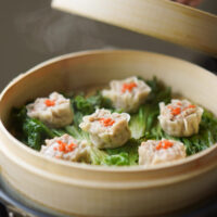 steamer with pork and shrimp shumai