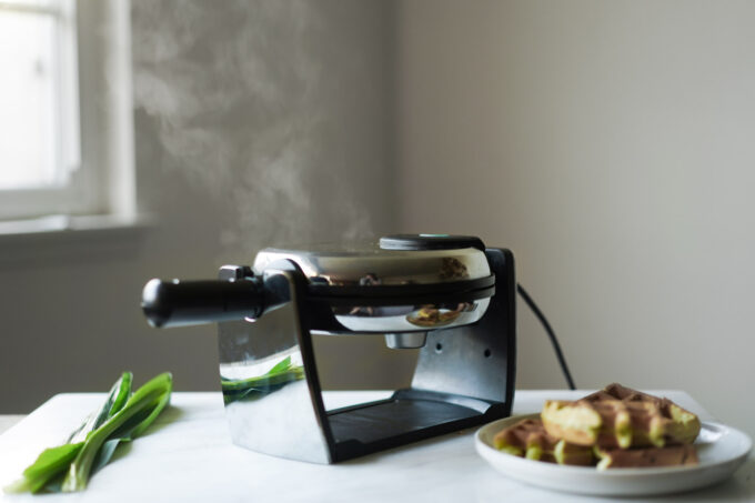 steamy waffle iron!