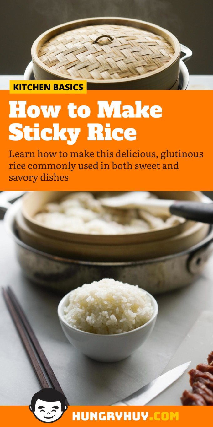 sticky rice Pinterest image