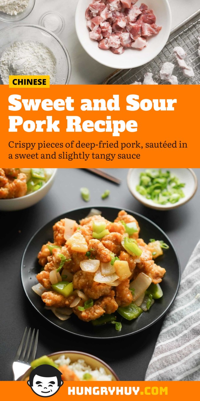 sweet and sour pork Pinterest image