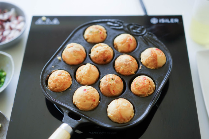 cooked takoyaki balls