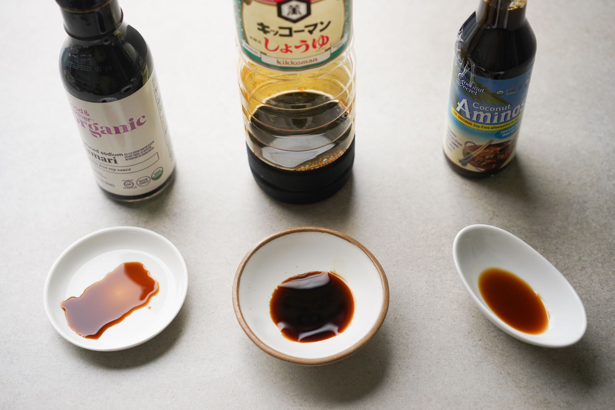 tamari vs soy sauce vs coconut aminos