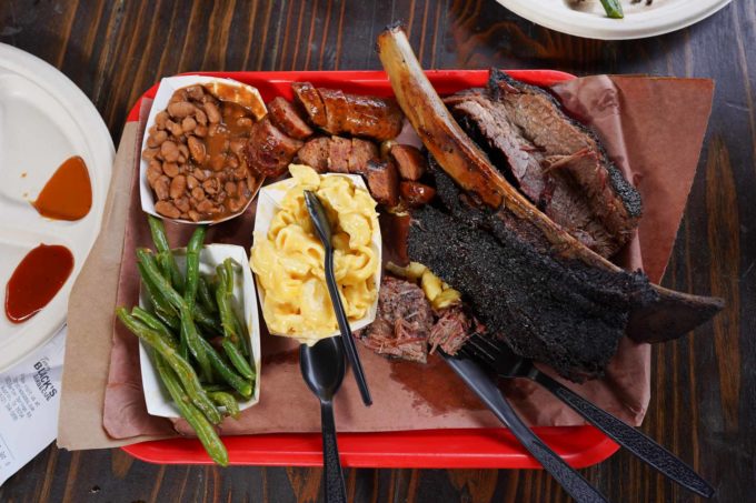 Terry Black's brisket, sausage, beef rib and sides