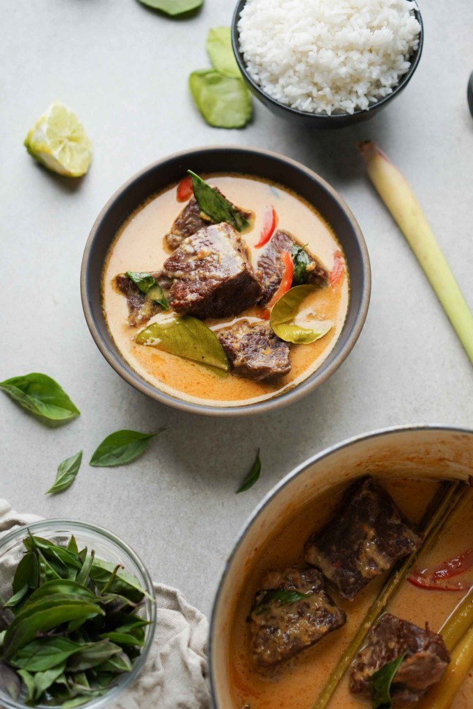 Thai panang curry with beef