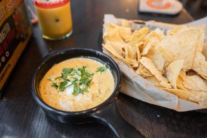 Torchy's queso and chips