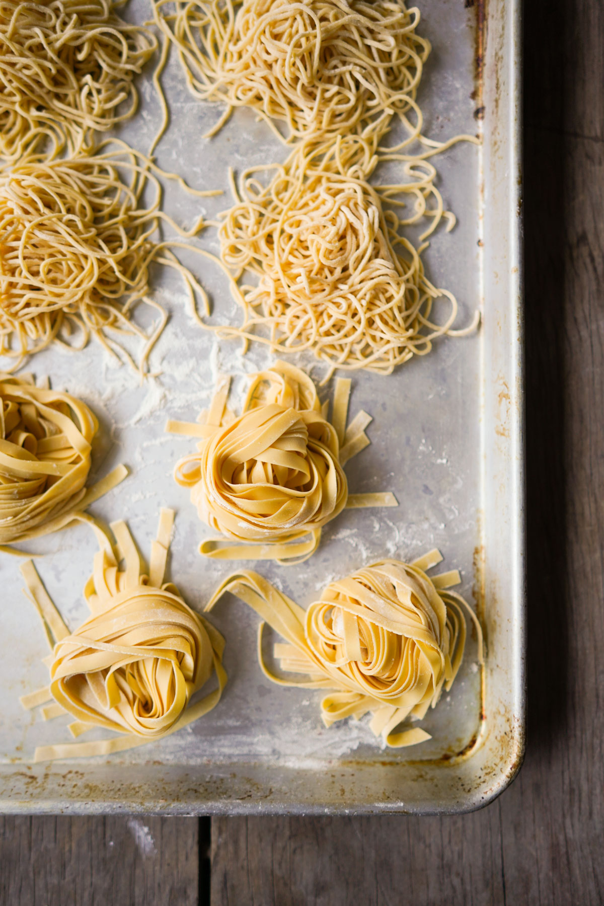 tray of finished pasta