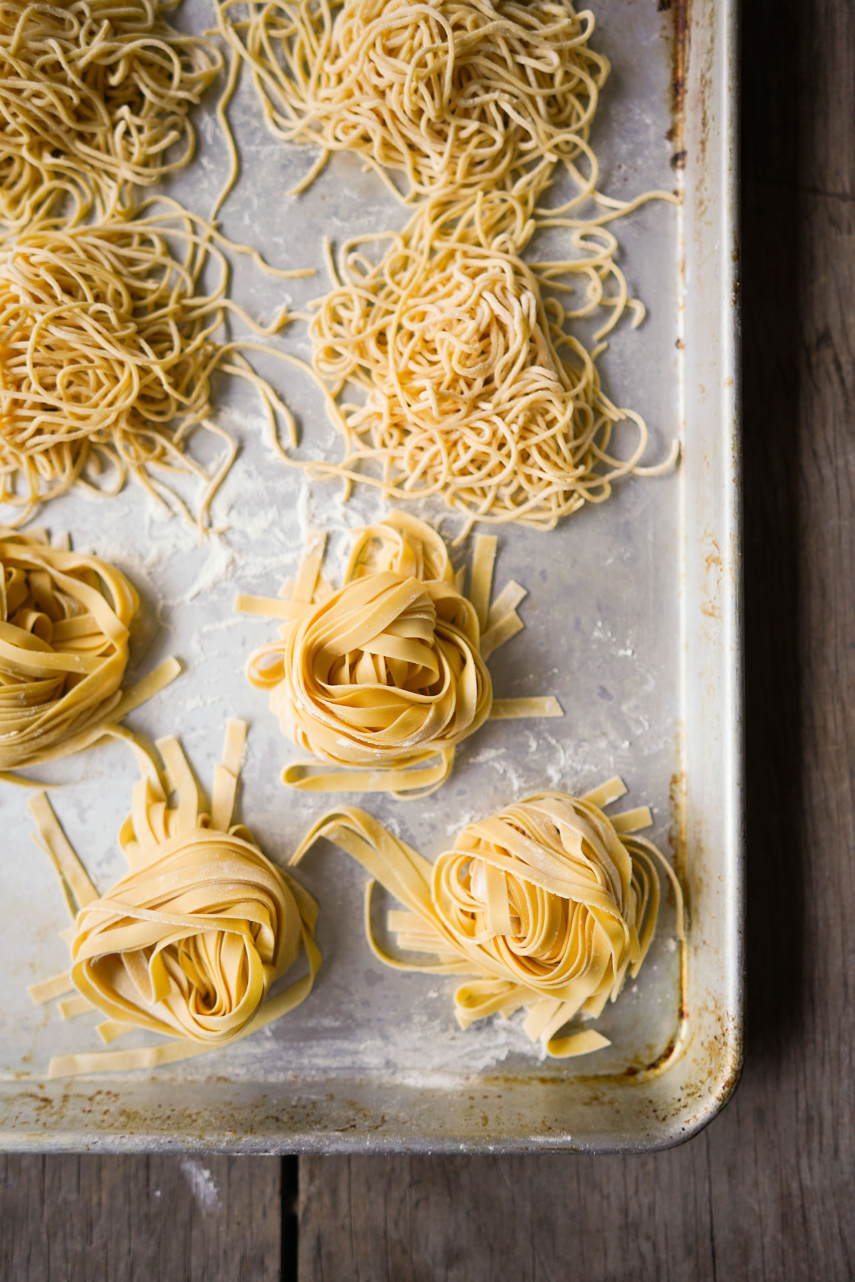 tray of finished pasta