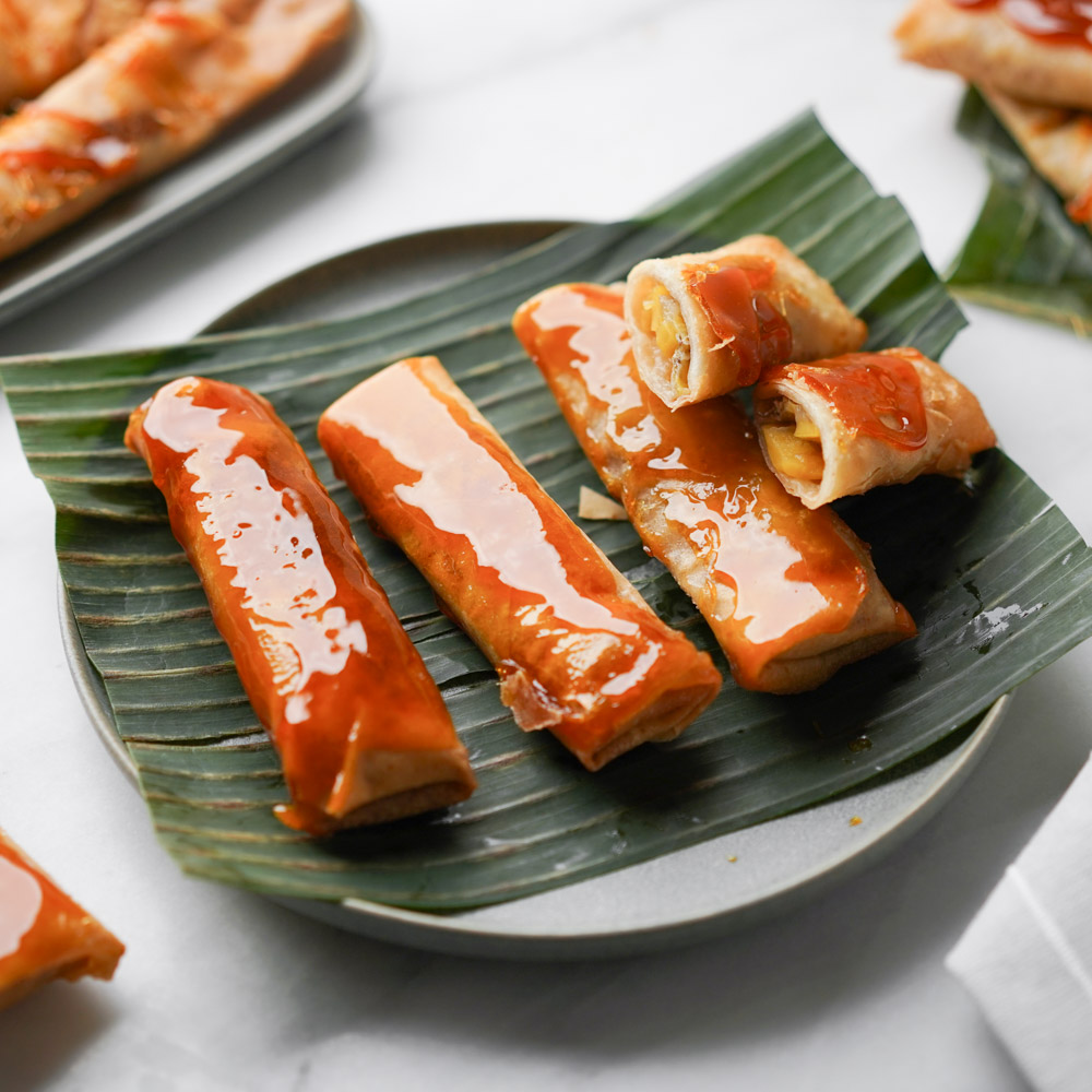 Turon Recipe Filipino Banana Lumpia W Caramel Hungry Huy