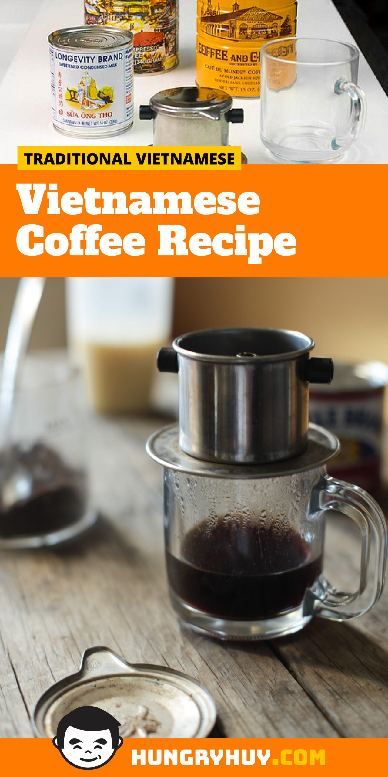 Vietnamese Coffee Recipe (Iced optional! Cà Phê Sữa Đá)