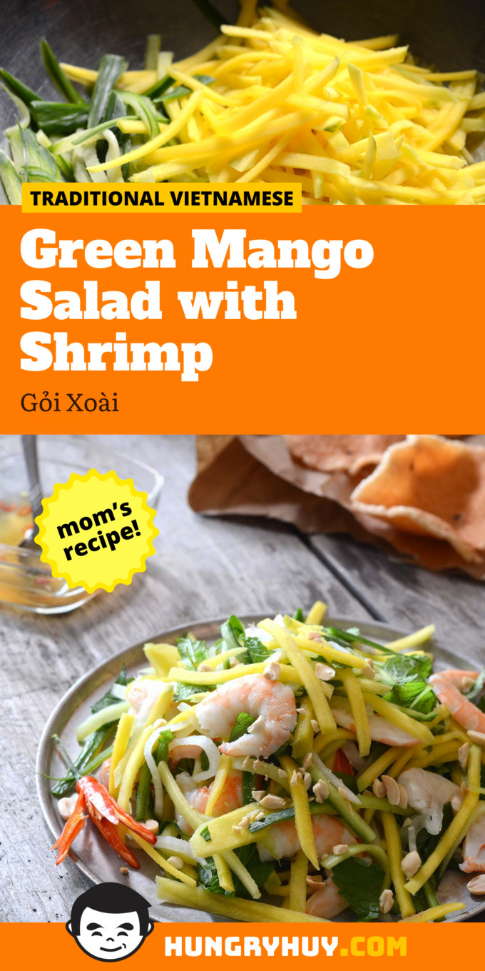 Vietnamese Green Mango Salad Pinterest Image
