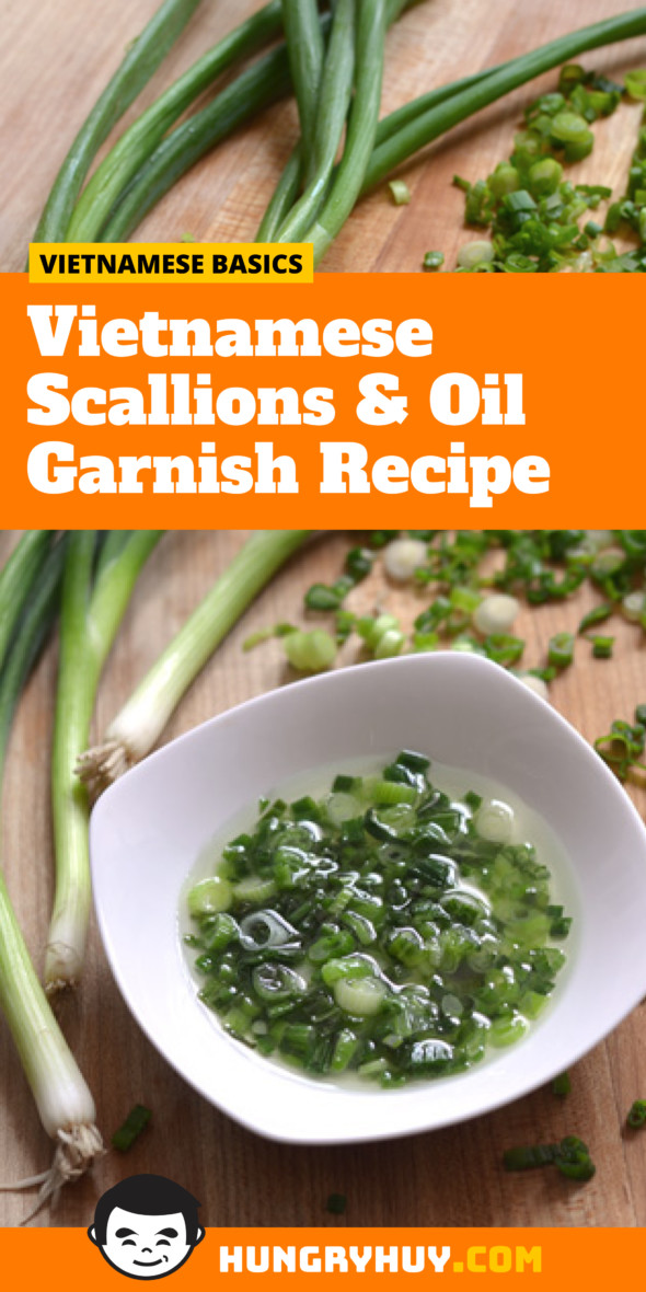 Vietnamese Scallions & Oil Garnish Recipe (Mỡ Hành)