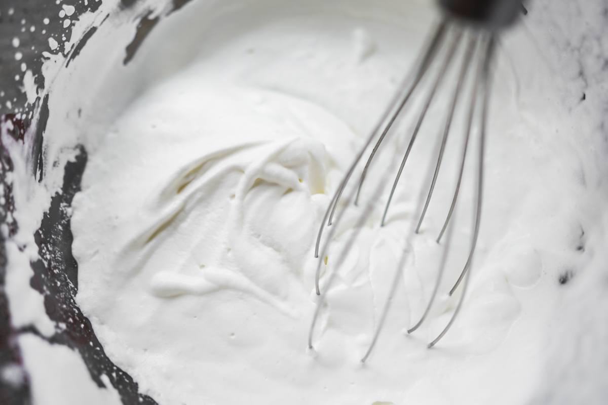 whisking / whipping cream for boba topping