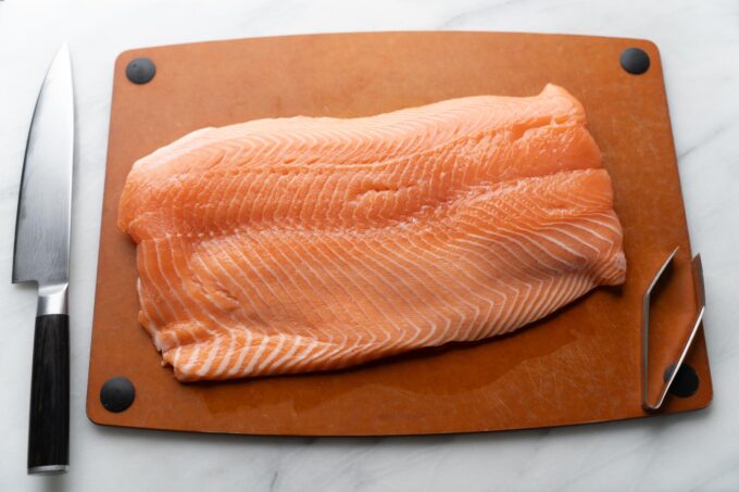 whole Atlantic salmon filet
