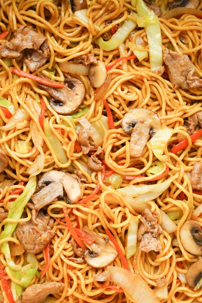 yakisoba closeup